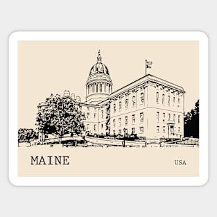 Maine State USA Magnet